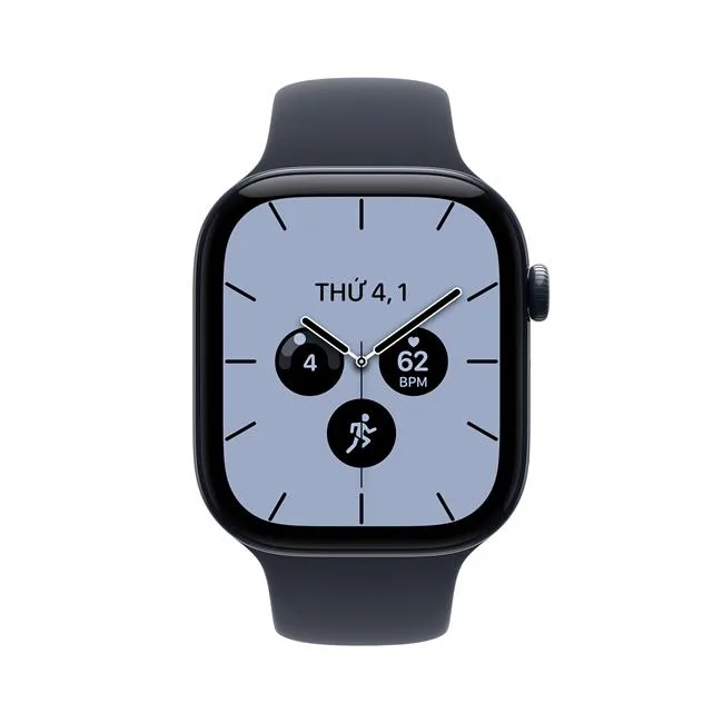 Apple Watch Series 12 GPS + Cellular 46mm viền Ceramic dây silicone màu Xanh đen nhạt – ảnh 11
