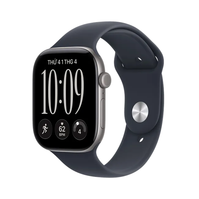 Apple Watch Series 12 GPS 46mm viền nhôm dây silicone màu Xám nhạt – ảnh 21