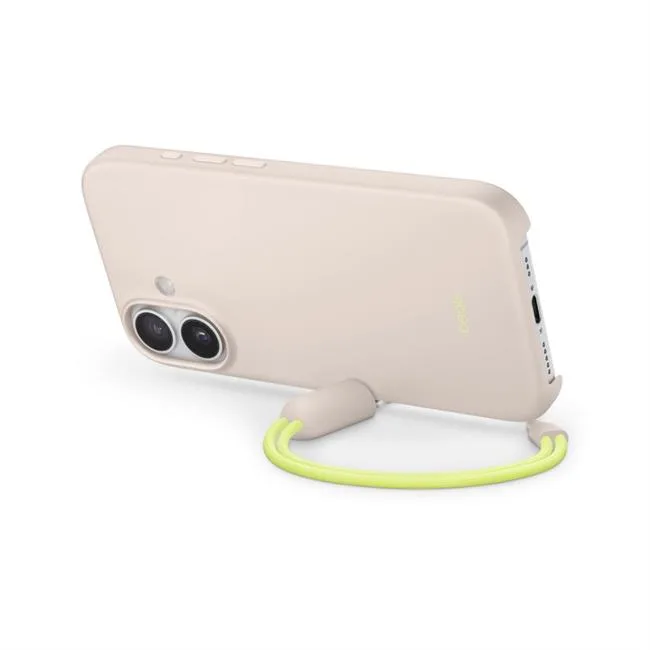 Ốp lưng MagSafe iPhone 17 Nhựa Polycarbonate Kèm Chân Đế Beats màu Xám nhạt – ảnh 2