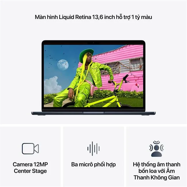 MacBook Air 13 inch M5 16GB/512GB/8GPU 30W màu Xanh đen – ảnh 32
