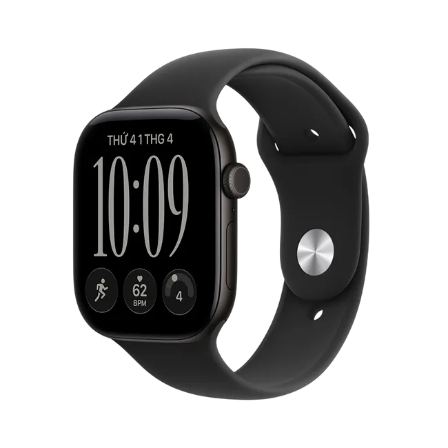 Apple Watch Series 12 GPS + Cellular 42mm viền nhôm dây silicone màu Đen – ảnh 28