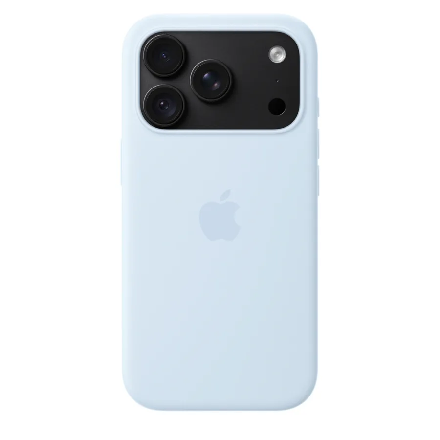 Ốp lưng MagSafe iPhone 18 Pro silicone Apple màu Xanh dương nhạt – ảnh 22
