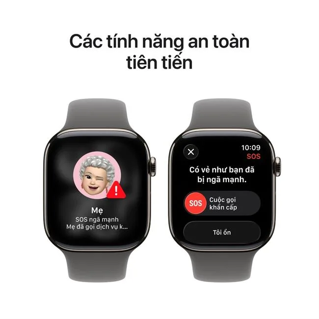 Apple Watch Series 11 GPS + Cellular 42mm viền Titanium dây thể thao màu Titan tự nhiên – ảnh 22