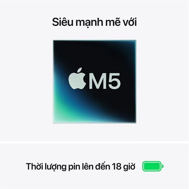 MacBook Air 13 inch M5 32GB/512GB 35W màu Bạc – ảnh 31
