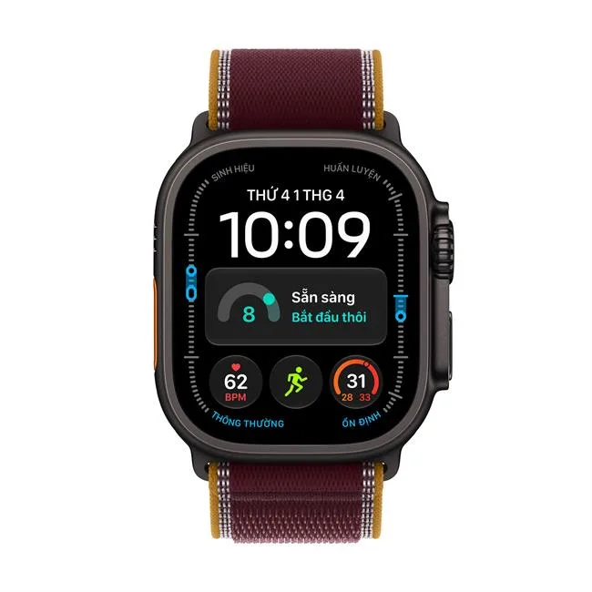 Apple Watch Ultra 4 GPS + Cellular 49mm viền Titanium dây Trail màu Titan đen – ảnh 11