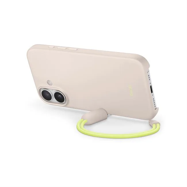 Ốp lưng MagSafe iPhone 17 Nhựa Polycarbonate Kèm Chân Đế Beats màu Xám nhạt – ảnh 5