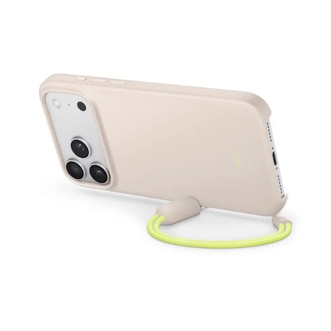 Ốp lưng MagSafe iPhone 17 Pro Nhựa Polycarbonate Kèm Chân Đế Beats màu Xám nhạt – ảnh 2