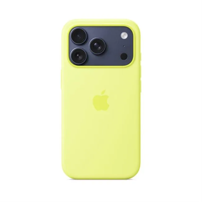 Ốp lưng MagSafe iPhone 17 Pro Silicone Apple màu Vàng nhạt – ảnh 3