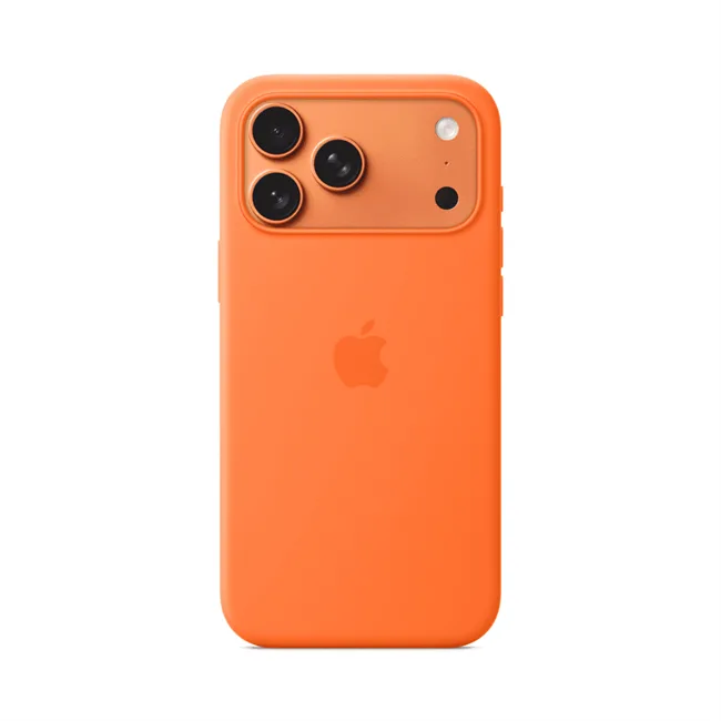 Ốp lưng MagSafe iPhone 17 Pro Max Silicone Apple màu Cam – ảnh 14