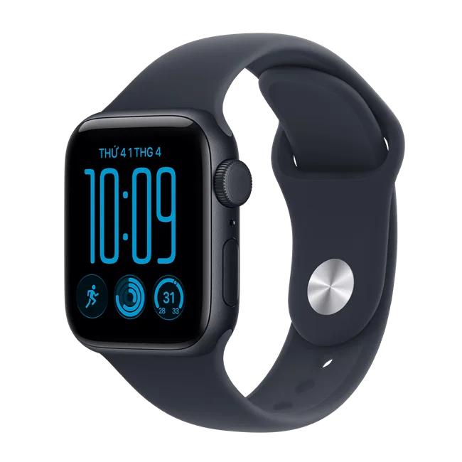 Apple Watch SE 3 GPS + Cellular 40mm viền nhôm dây thể thao 2026 màu Ghi đen – ảnh 1