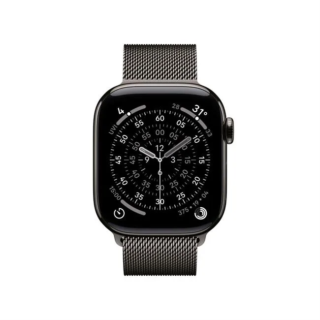 Apple Watch Series 11 GPS + Cellular 42mm viền Titanium dây Milan màu Titan xám – ảnh 18