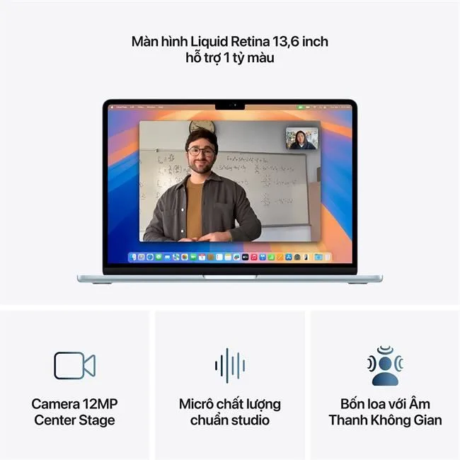 MacBook Air 13 inch M4 24GB/512GB/10GPU/Sạc 35W màu Xanh da trời nhạt – ảnh 38