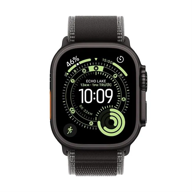 Apple Watch Ultra 3 GPS + Cellular 49mm viền Titanium dây Trail màu Titan đen – ảnh 3
