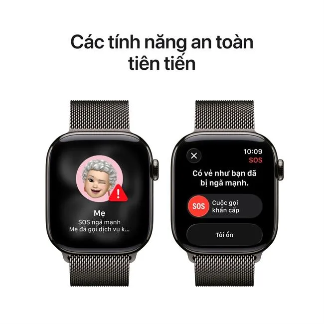Apple Watch Series 11 GPS + Cellular 42mm viền Titanium dây Milan màu Titan xám – ảnh 22