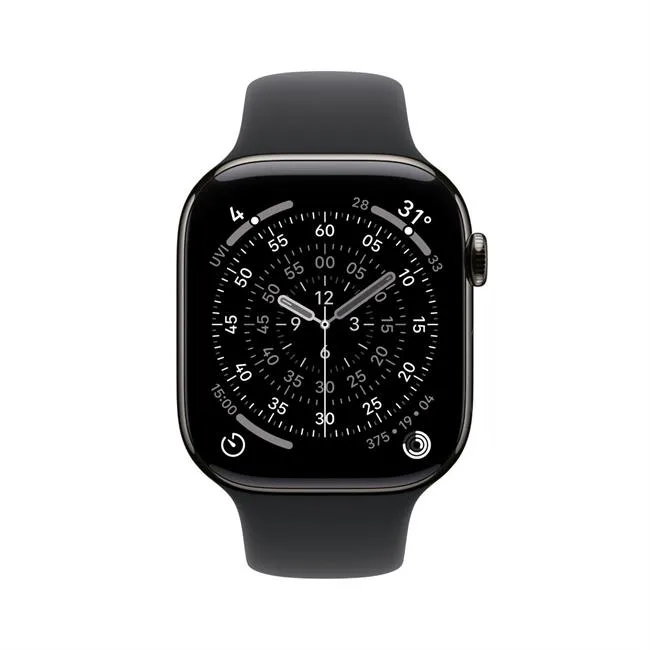 Apple Watch Series 11 GPS + Cellular 42mm viền Titanium dây thể thao màu Titan xám – ảnh 10