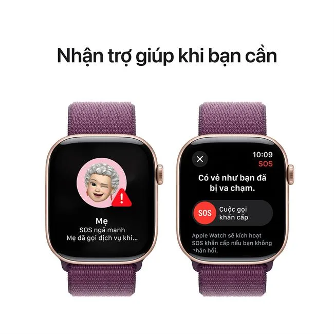 Apple Watch Series 10 GPS + Cellular 46mm viền nhôm dây vải màu Vàng Hồng – ảnh 6