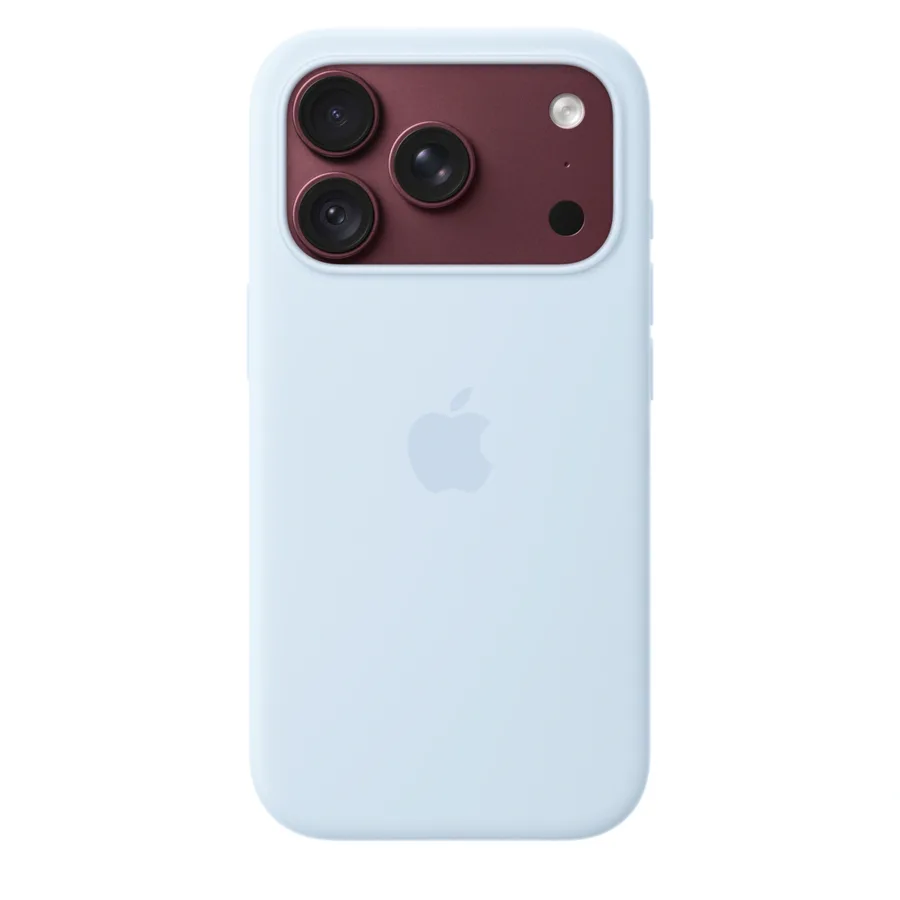 Ốp lưng MagSafe iPhone 18 Pro silicone Apple màu Xanh dương nhạt – ảnh 20