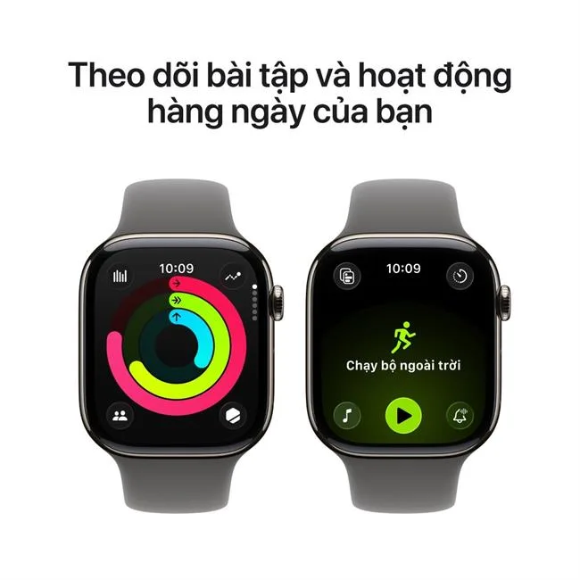 Apple Watch Series 11 GPS + Cellular 42mm viền Titanium dây thể thao màu Titan tự nhiên – ảnh 20
