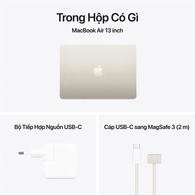 MacBook Air 13 inch M4 24GB/512GB/10GPU/Sạc 35W màu Vàng – ảnh 22