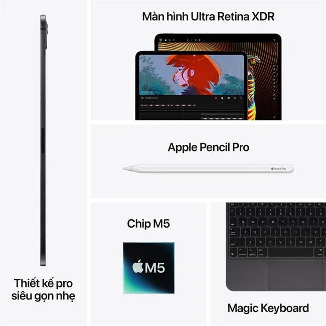 iPad Pro M5 13 inch WiFi 256GB màu Đen – ảnh 8
