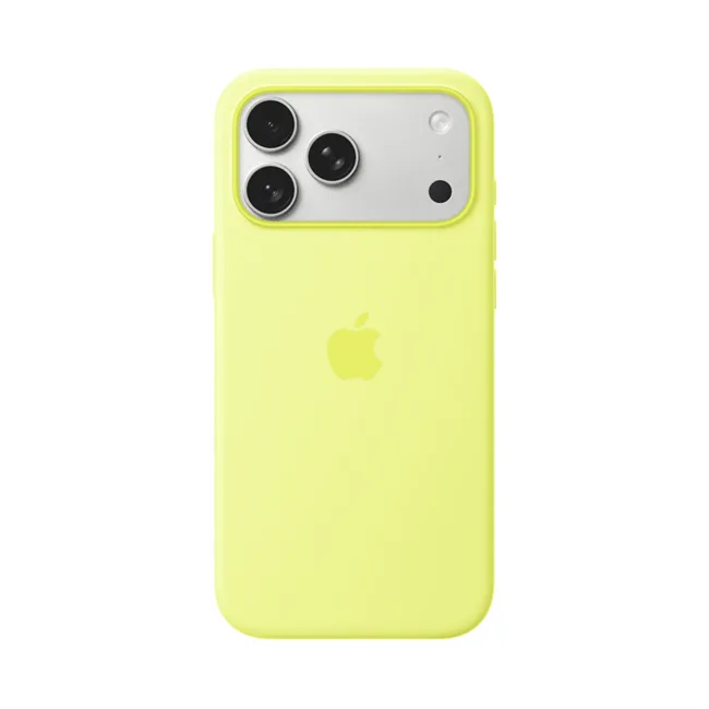 Ốp lưng MagSafe iPhone 17 Pro Max Silicone Apple màu Vàng nhạt – ảnh 2