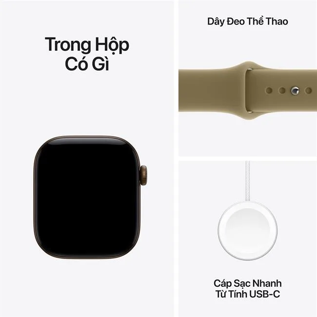 Apple Watch Series 12 GPS 46mm viền nhôm dây silicone màu Xám - đồng – ảnh 6