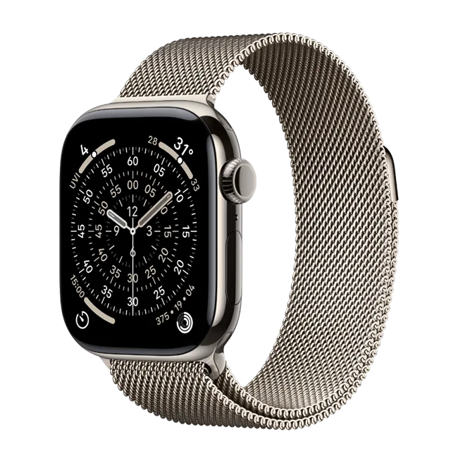 Apple Watch Series 11 GPS + Cellular 42mm viền Titanium dây Milan màu Titan tự nhiên – ảnh 9