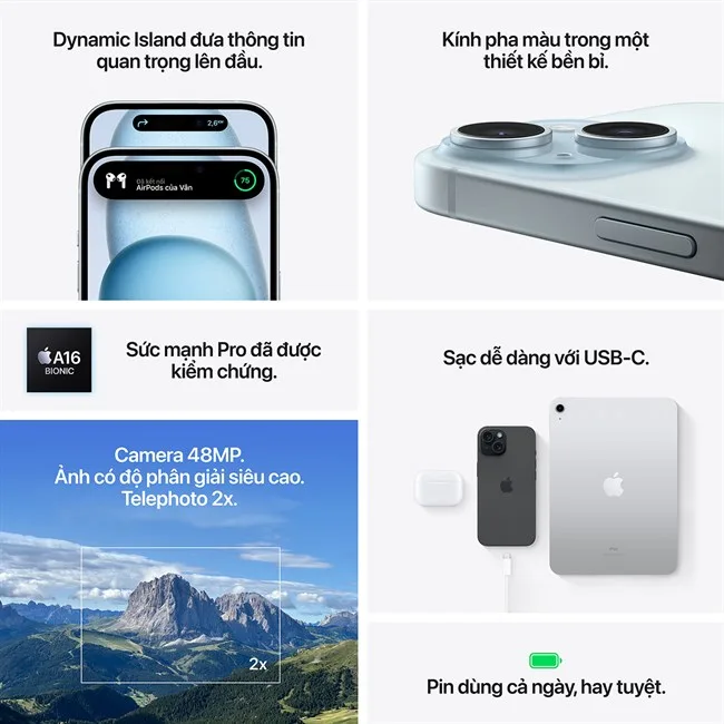 iPhone 15 128GB màu Xanh lá nhạt – ảnh 28
