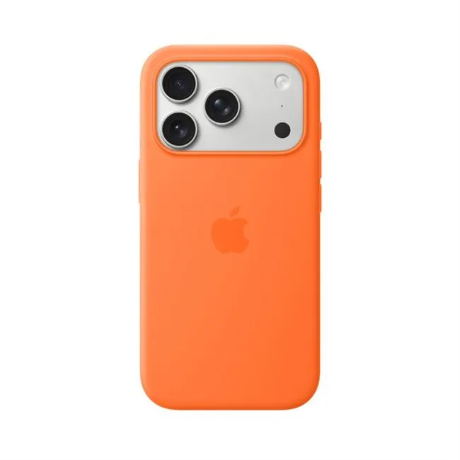 Ốp lưng MagSafe iPhone 17 Pro Silicone Apple màu Cam – ảnh 14