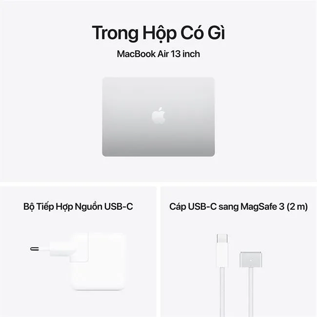 MacBook Air 13 inch M5 24GB/512GB 35W màu Bạc – ảnh 18