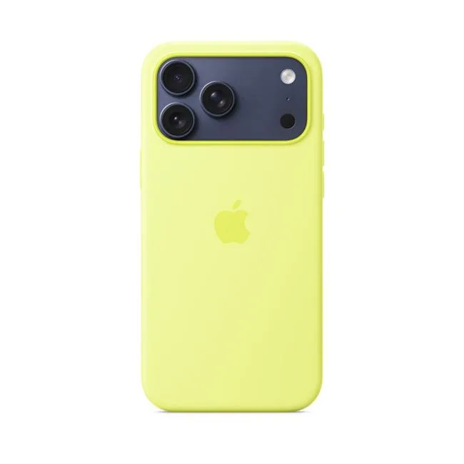 Ốp lưng MagSafe iPhone 17 Pro Max Silicone Apple màu Vàng nhạt – ảnh 4