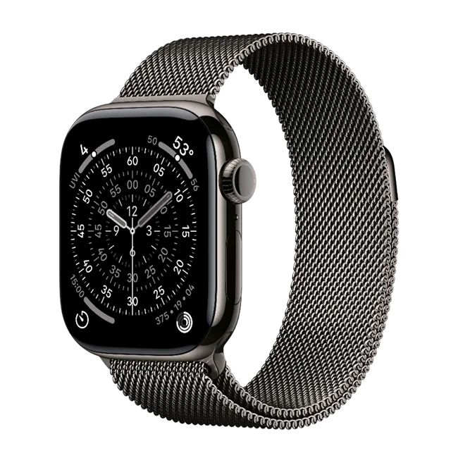 Apple Watch Series 11 GPS + Cellular 42mm viền Titanium dây Milan màu Titan xám – ảnh 17