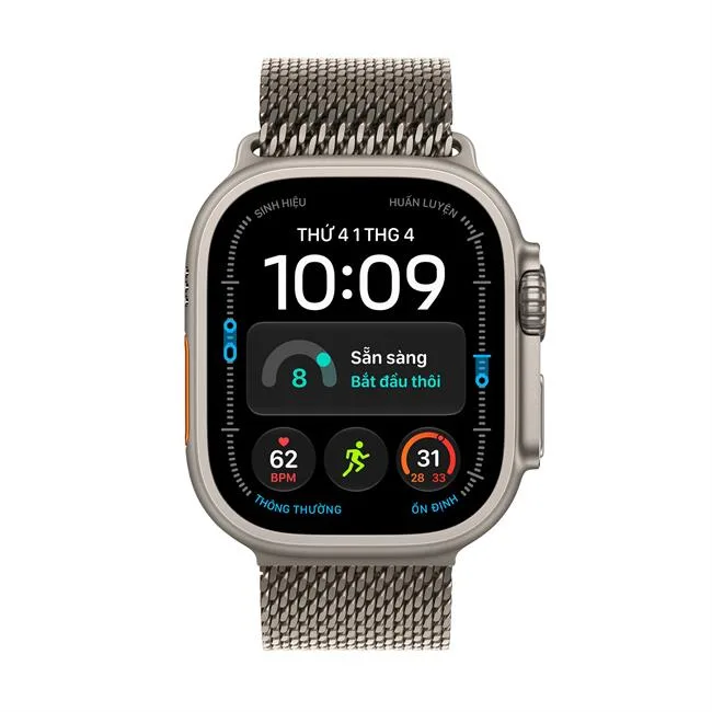Apple Watch Ultra 4 GPS + Cellular 49mm viền Titanium dây Milan màu Titan tự nhiên – ảnh 2