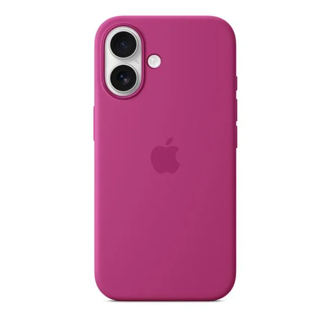 Ốp lưng MagSafe iPhone 16 Silicone Apple màu Hồng đỗ – ảnh 7