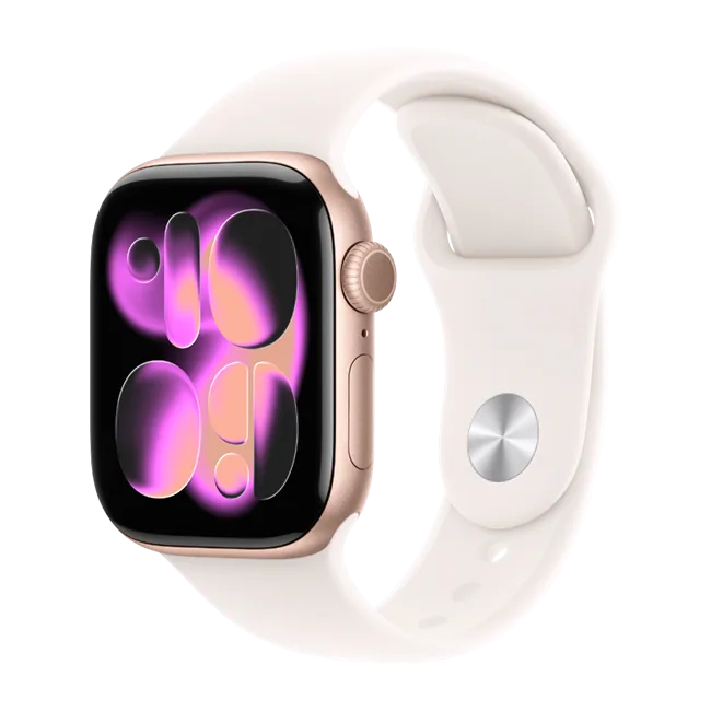 Apple Watch Series 11 GPS 42mm viền nhôm dây thể thao màu Vàng Hồng – ảnh 17