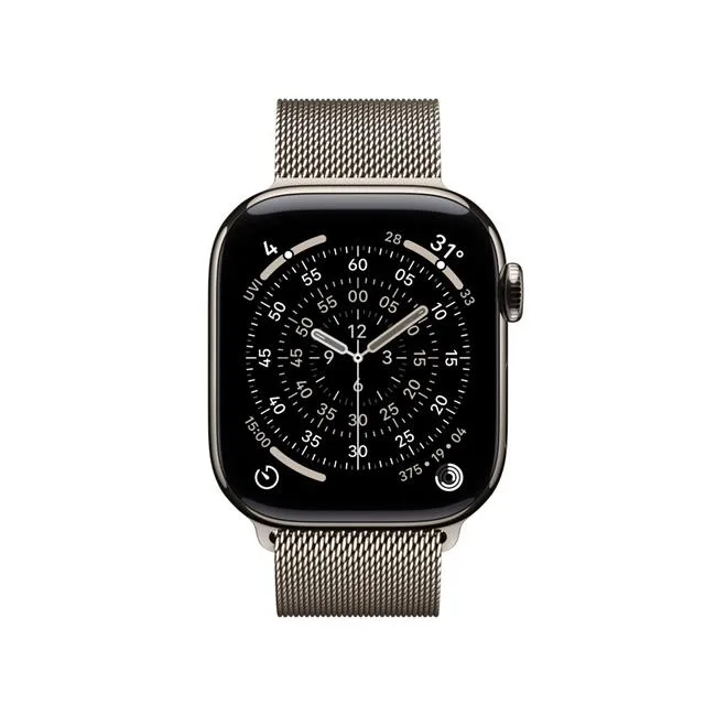 Apple Watch Series 11 GPS + Cellular 42mm viền Titanium dây Milan màu Titan tự nhiên – ảnh 10