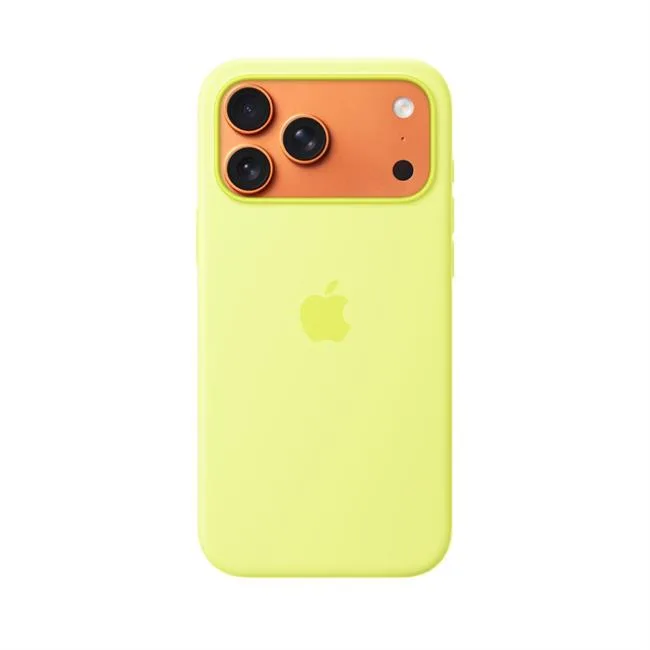 Ốp lưng MagSafe iPhone 17 Pro Max Silicone Apple màu Vàng nhạt – ảnh 3