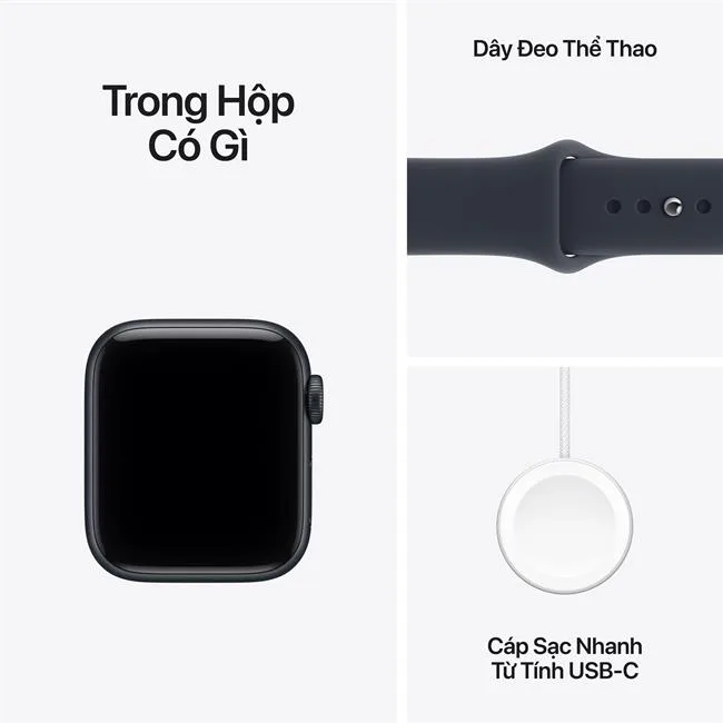 Apple Watch SE 3 GPS 40mm viền nhôm dây thể thao 2026 màu Ghi đen – ảnh 17