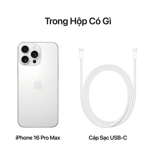 iPhone 16 Pro Max 256GB màu Titan trắng – ảnh 21