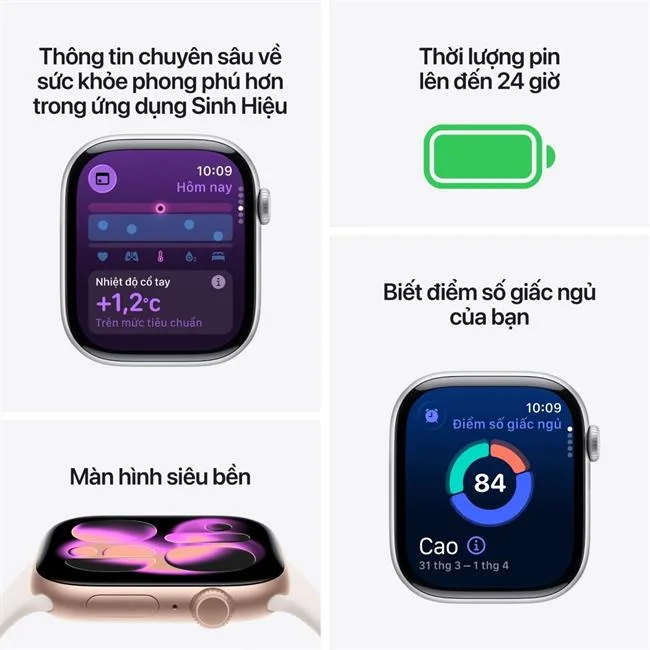 Apple Watch Series 11 GPS + Cellular 42mm viền Titanium dây Milan màu Titan xám – ảnh 19