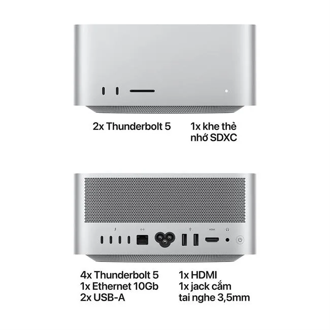 Mac Studio M5 Ultra 256GB/2TB màu Bạc – ảnh 4