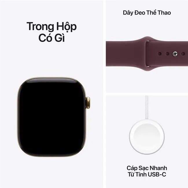 Apple Watch Series 12 GPS + Cellular 46mm viền Titanium dây silicone màu Vàng – ảnh 8