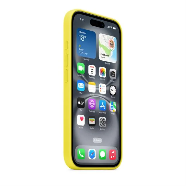 Ốp lưng MagSafe iPhone 16 Silicone Apple màu Vàng – ảnh 12