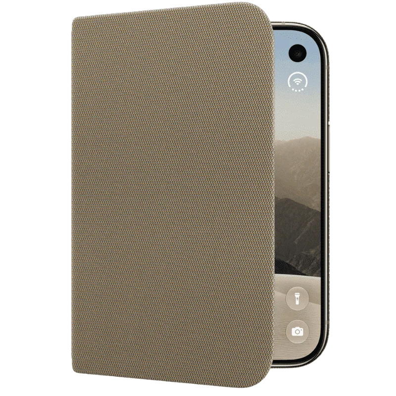 Ốp lưng Apple iPhone Duo Folio có chân đế màu Nâu Xám – ảnh 6