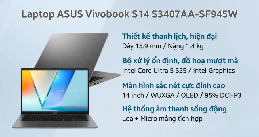ASUS Vivobook S14 S3407AA-SF945W – ảnh 12