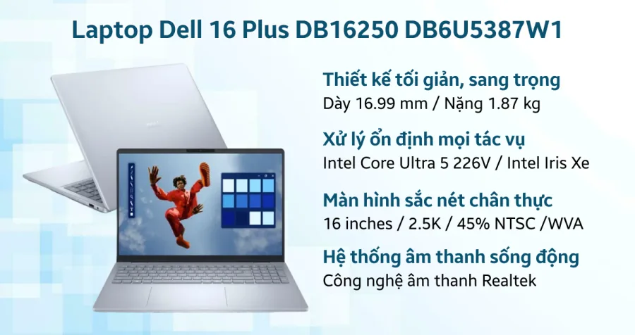 Dell 16 Plus DB16250 DB6U5387W1 – ảnh 2