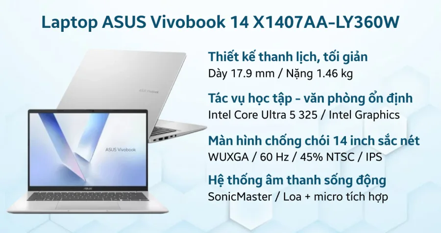 ASUS VivoBook 14 X1407AA-LY360W – ảnh 12