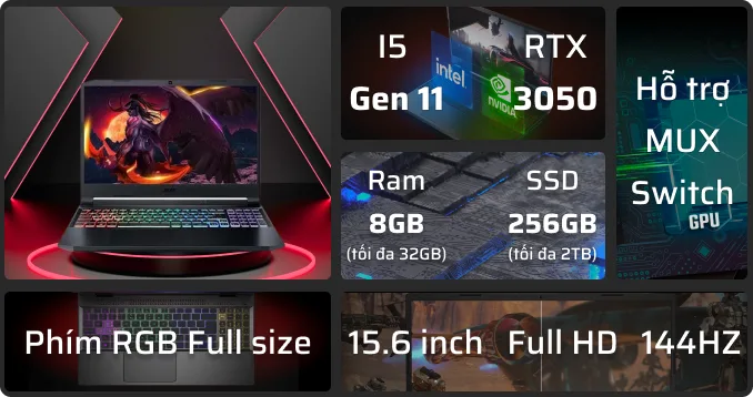 Gaming Acer Nitro 5 Eagle AN515-57-54MV – ảnh 3