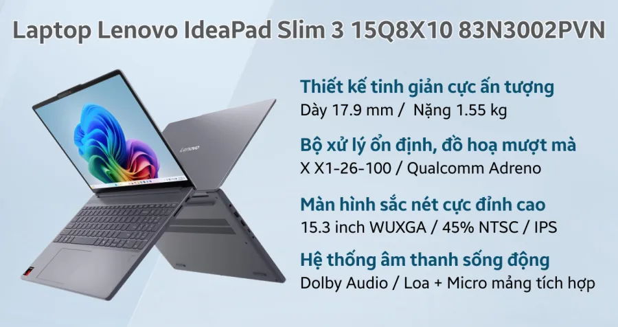 Lenovo IdeaPad Slim 3 15Q8X10 83N3002PVN – ảnh 9