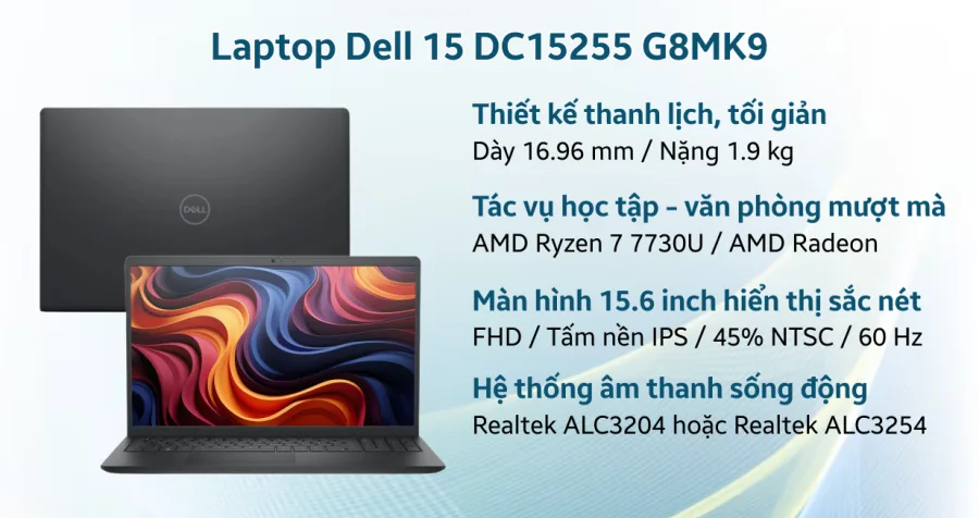 Dell 15 DC15255 G8MK9 - Nhập khẩu chính hãng – ảnh 10